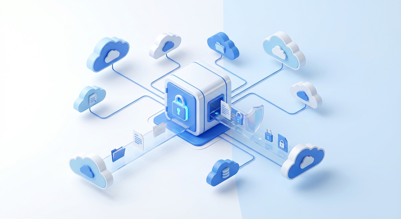 Cloud storage illustration